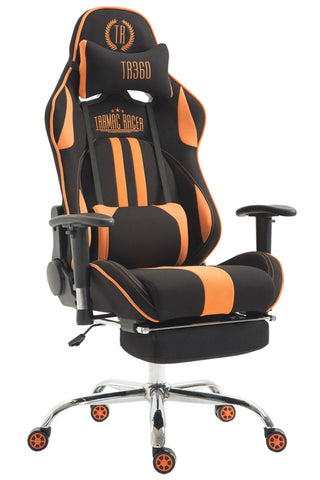 TPFLiving Racing Bürostuhl Limitless Stoff mit Fußablage