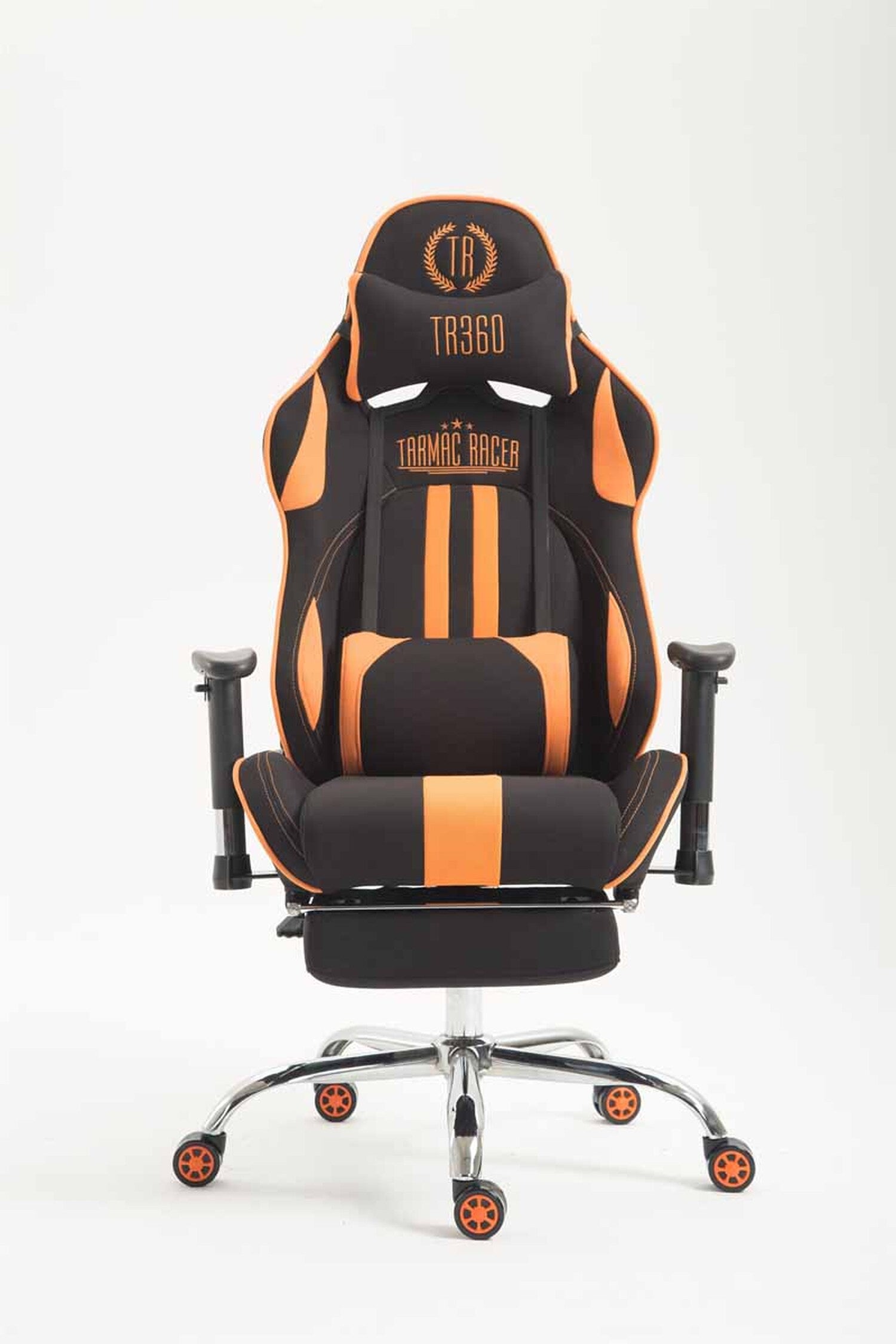 TPFLiving Racing Bürostuhl Limitless Stoff mit Fußablage