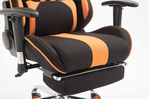 TPFLiving Racing Bürostuhl Limitless Stoff mit Fußablage