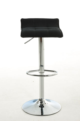 TPFLiving 2er Set Barhocker Medley Gestell Metall in Chromoptik Stoff