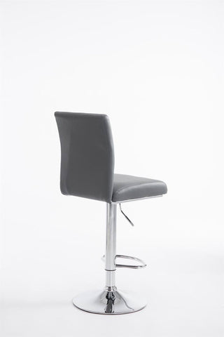 TPFLiving 2er Set Barhocker Kölle Gestell Metall in Chromoptik Kunstleder