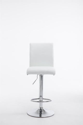 TPFLiving 2er Set Barhocker Kölle Gestell Metall in Chromoptik Kunstleder