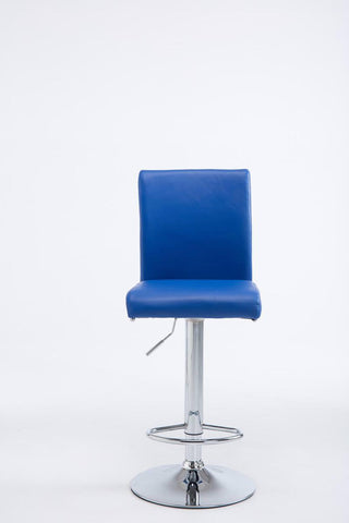 TPFLiving 2er Set Barhocker Kölle Gestell Metall in Chromoptik Kunstleder