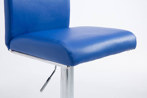 TPFLiving 2er Set Barhocker Kölle Gestell Metall in Chromoptik Kunstleder
