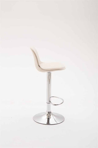 TPFLiving 2er Set Barhocker Kilian Gestell Metall in Chromoptik Stoff
