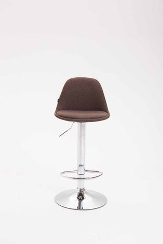 TPFLiving 2er Set Barhocker Kilian Gestell Metall in Chromoptik Stoff