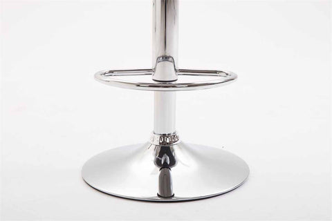 TPFLiving 2er Set Barhocker Kilian Gestell Metall in Chromoptik Stoff