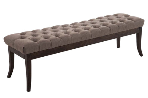 TPFLiving Sitzbank Romeo Stoff antik-dunkel 150