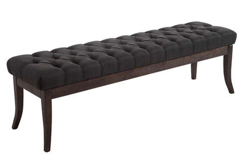 TPFLiving Sitzbank Romeo Stoff antik-dunkel 150