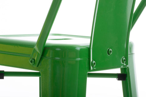 TPFLiving set of 2 bar stools Massimo metal