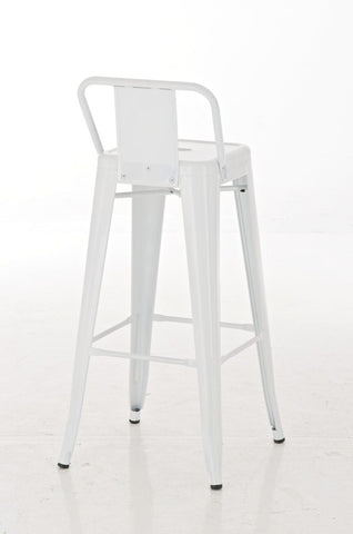 TPFLiving set of 2 bar stools Massimo metal
