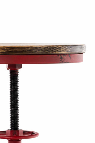 TPFLiving bar stool Bruno wooden seat frame