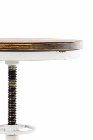 TPFLiving bar stool Bruno wooden seat frame