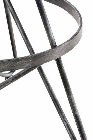 TPFLiving bar stool Kalie wooden seat frame metal