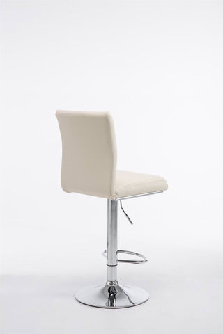 TPFLiving 2er Set Barhocker Kölle Gestell Metall in Chromoptik Kunstleder