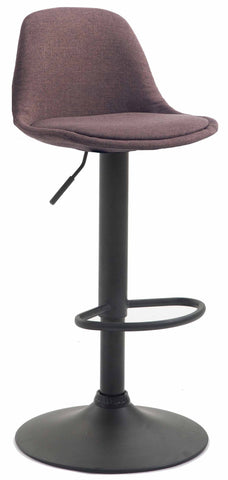 TPFLiving bar stool Kilian frame black fabric