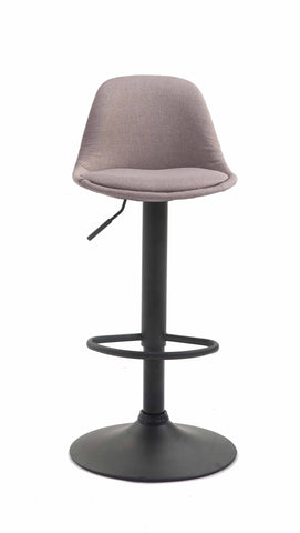 TPFLiving bar stool Kilian frame black fabric