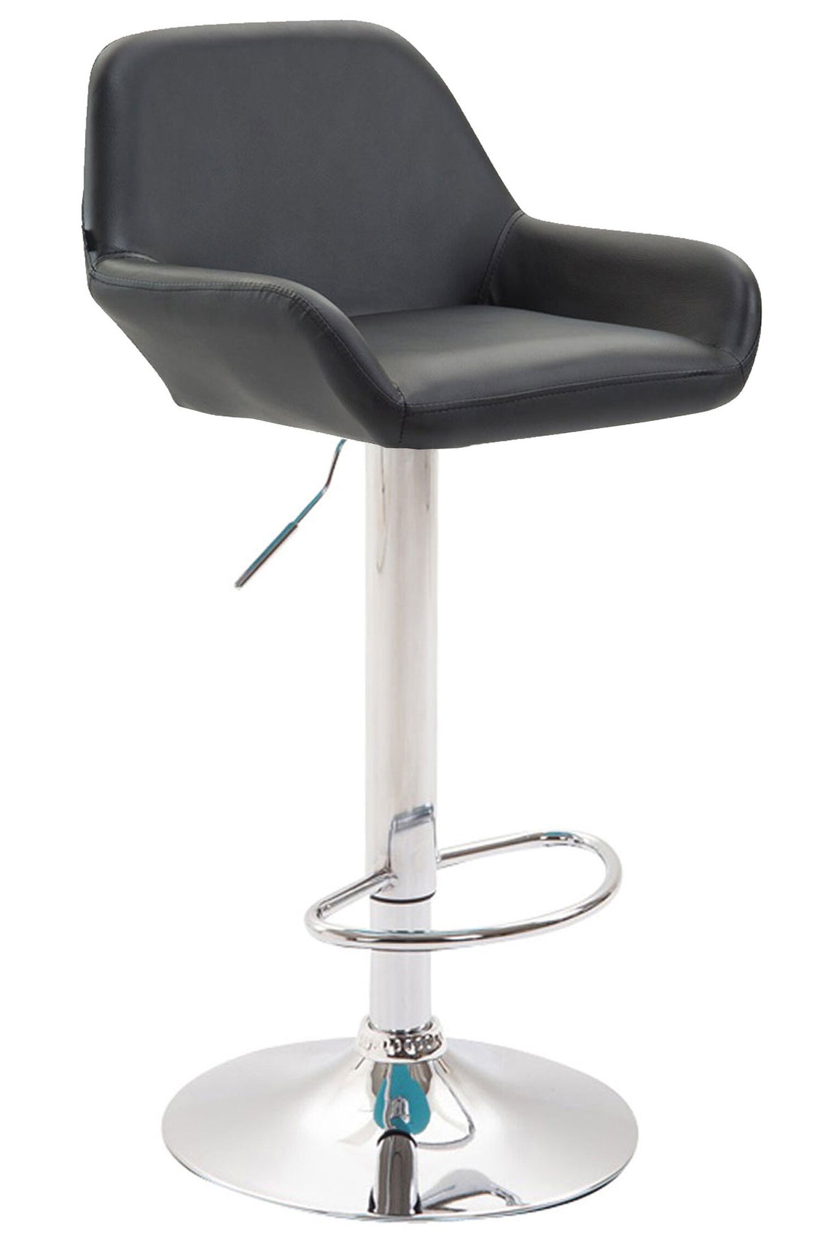TPFLiving Barhocker Bragnum Gestell Metall in Chromoptik Kunstleder