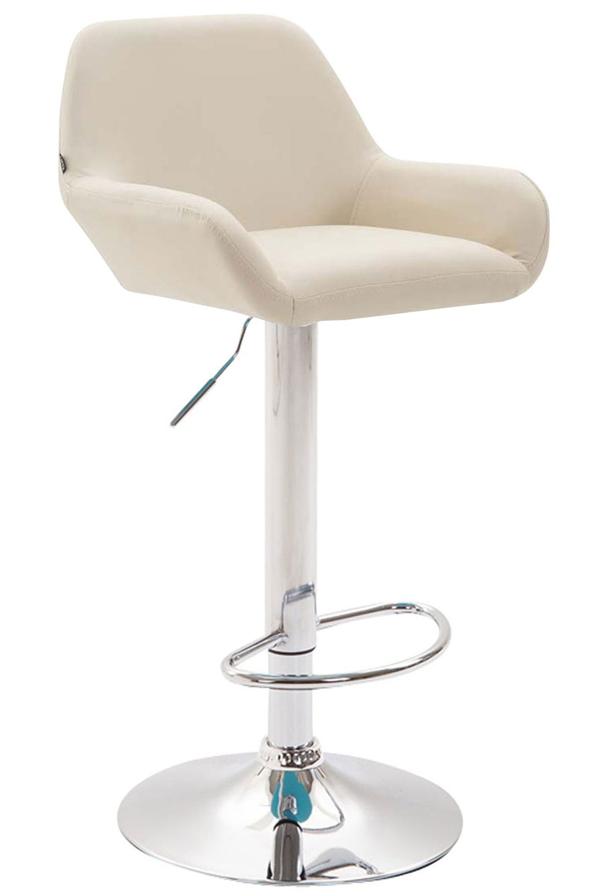 TPFLiving Barhocker Bragnum Gestell Metall in Chromoptik Kunstleder