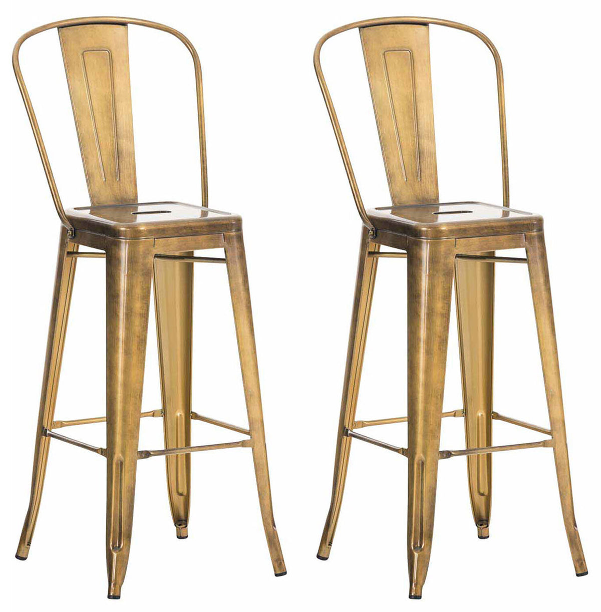 TPFLiving set of 2 bar stools Adnan