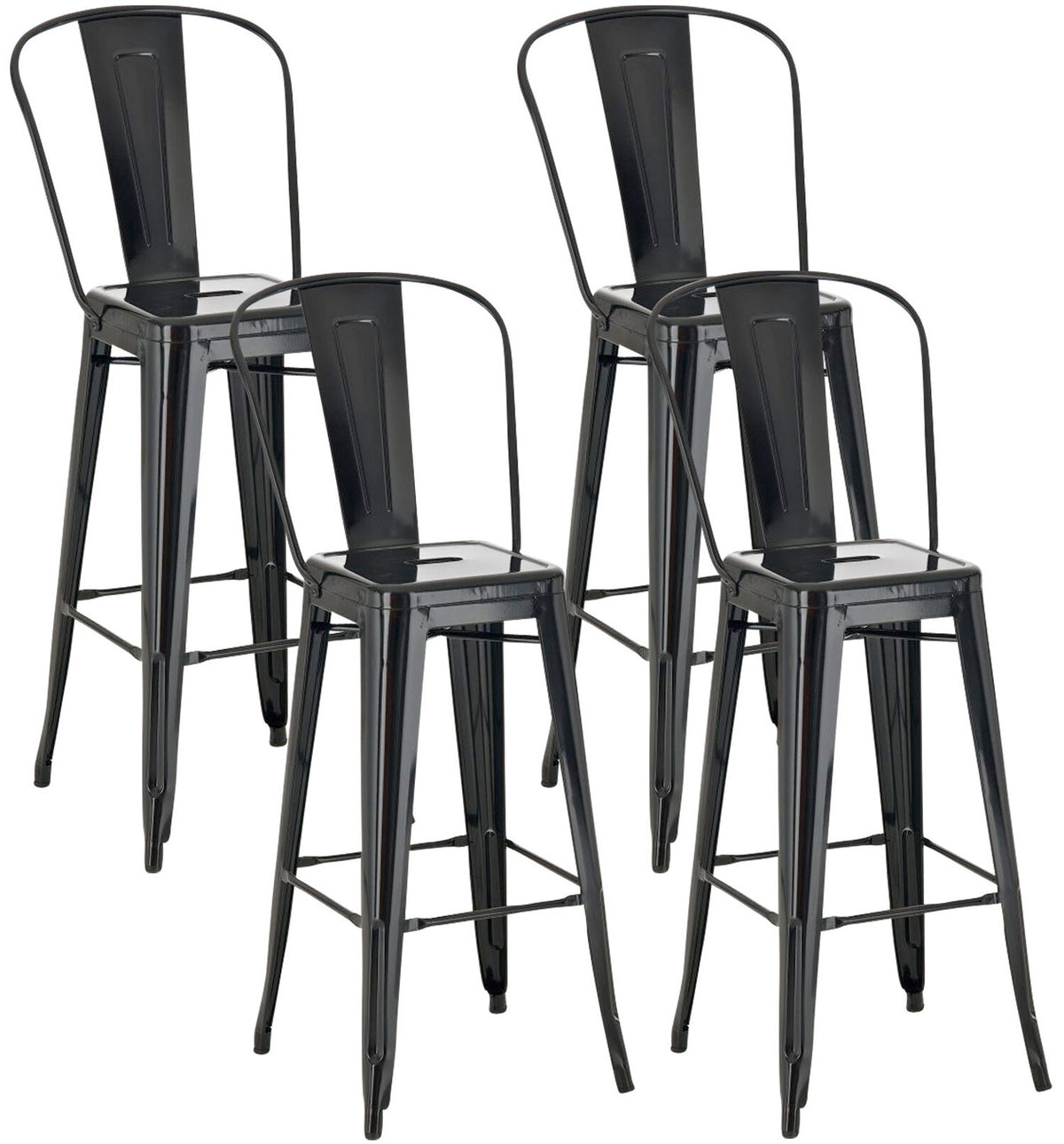 TPFLiving set of 4 bar stools Adnan