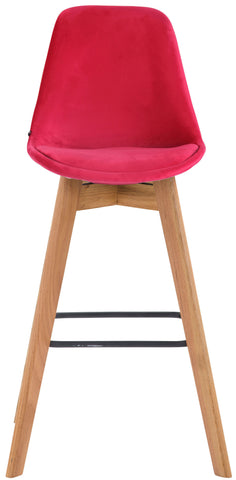 TPFLiving bar stool Medoc frame Natura velvet