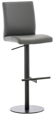 TPFLiving bar stool Cathy frame black faux leather