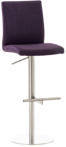 TPFLiving bar stool Cathy frame stainless steel fabric