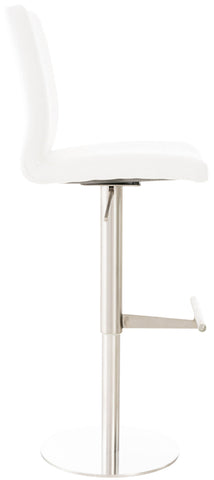 TPFLiving bar stool Cathy frame stainless steel fabric