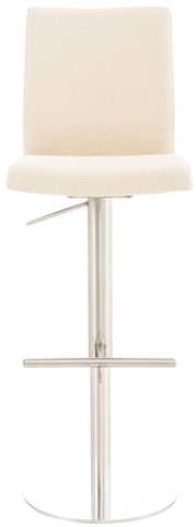 TPFLiving bar stool Cathy frame stainless steel fabric