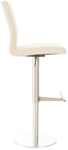 TPFLiving bar stool Cathy frame stainless steel fabric