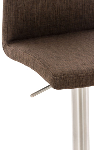 TPFLiving bar stool Cathy frame stainless steel fabric