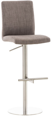 TPFLiving bar stool Cathy frame stainless steel fabric