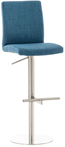 TPFLiving bar stool Cathy frame stainless steel fabric