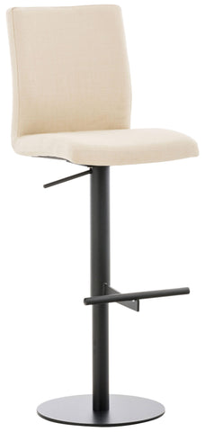 TPFLiving bar stool Cathy frame black fabric