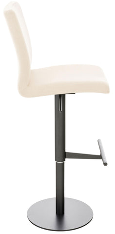 TPFLiving bar stool Cathy frame black fabric