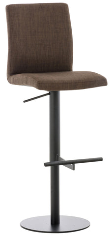 TPFLiving bar stool Cathy frame black fabric