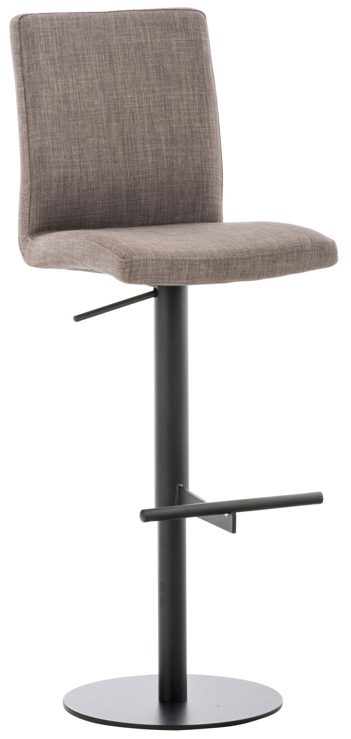 TPFLiving bar stool Cathy frame black fabric