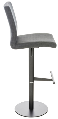 TPFLiving bar stool Cathy frame black fabric