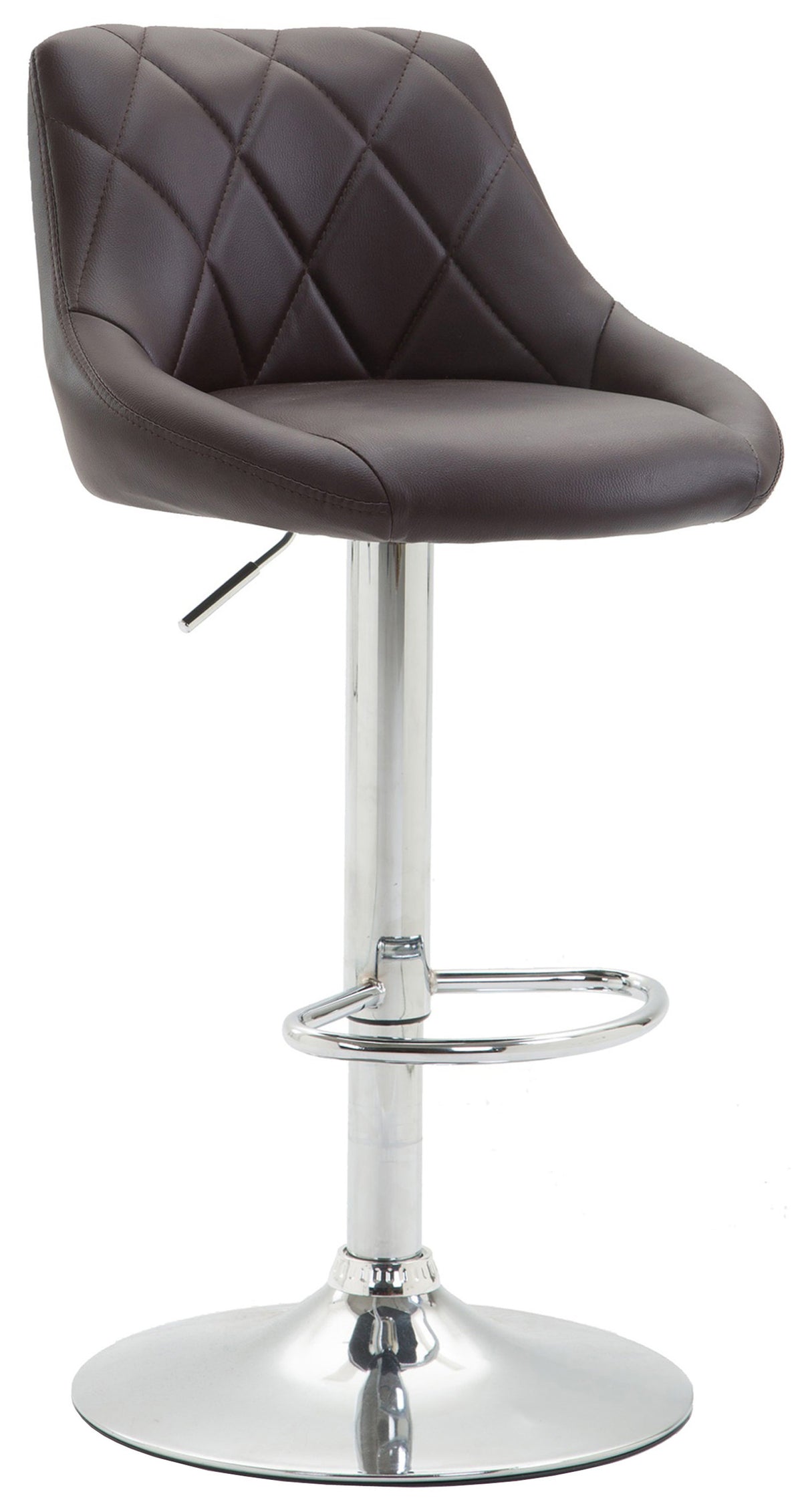 TPFLiving Barhocker Lazius Gestell Metall in Chromoptik Kunstleder