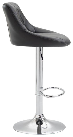 TPFLiving 2er Set Barhocker Lazius Gestell Metall in Chromoptik Kunstleder