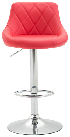 TPFLiving 2er Set Barhocker Lazius Gestell Metall in Chromoptik Kunstleder