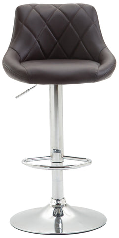 TPFLiving 2er Set Barhocker Lazius Gestell Metall in Chromoptik Kunstleder
