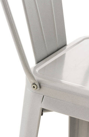 TPFLiving set of 2 bar stools Massimo metal