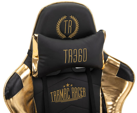 TPFLiving Racing Bürostuhl Turbine mit Fußablage glanz