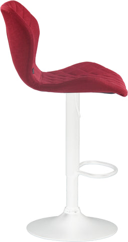 TPFLiving bar stool Cora frame white fabric