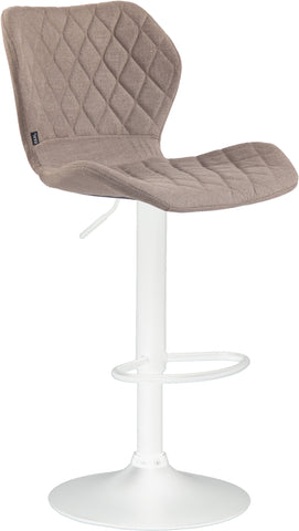 TPFLiving bar stool Cora frame white fabric