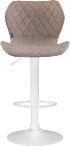 TPFLiving bar stool Cora frame white fabric