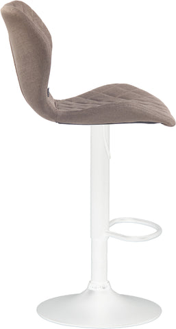 TPFLiving bar stool Cora frame white fabric