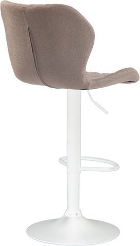 TPFLiving bar stool Cora frame white fabric